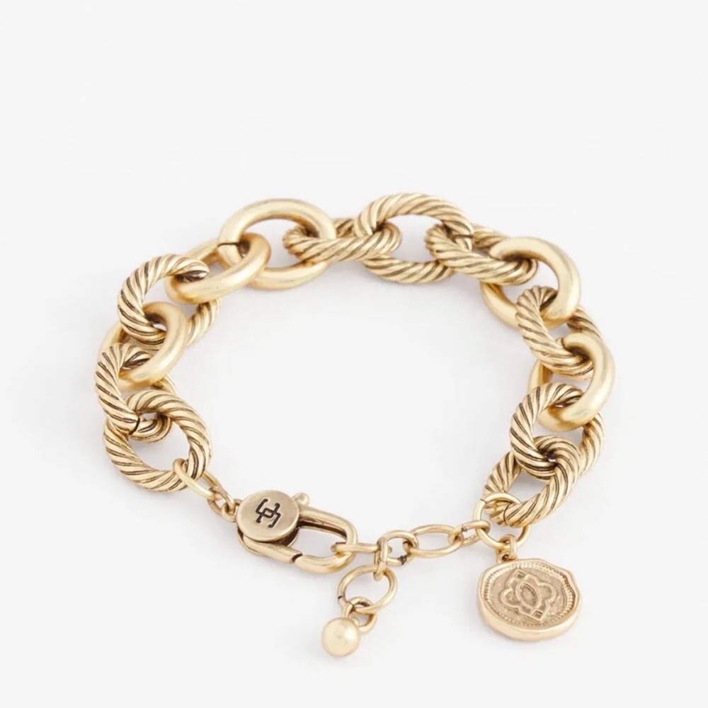 Chico's Twisted Gold Chain Bracelet